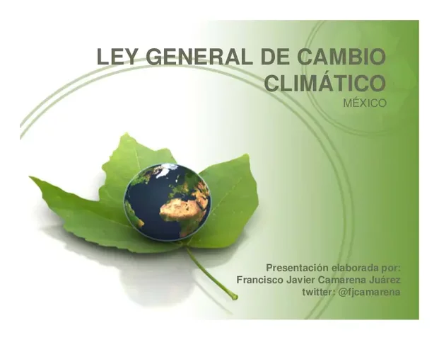 Ley General de Cambio Climático
