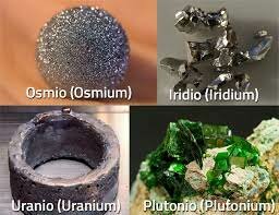 El «osmio» e «iridio»