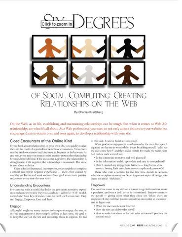 Запуск сайта "Six degrees"