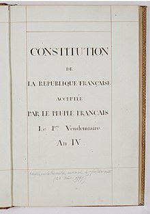 Constitution of Year III.