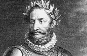 Luís Camões escreve Os Lusíadas