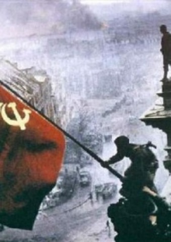 Rode leger veroverd berlijn.