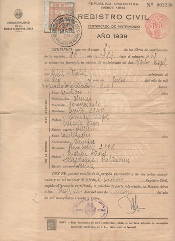 Starting a life together.