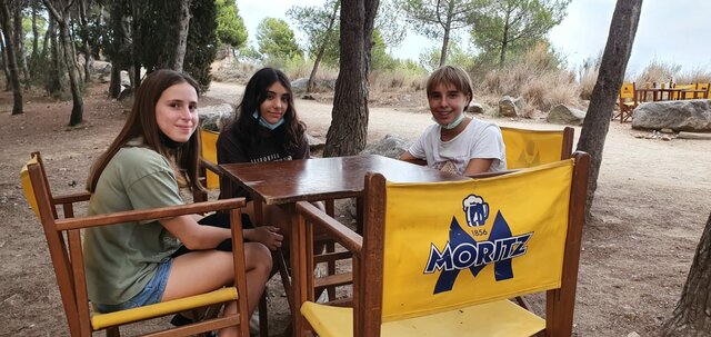 Vaig quedar amb la Núria i la Lena.