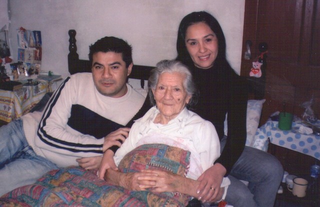 My grand-mother . She is in her nineties