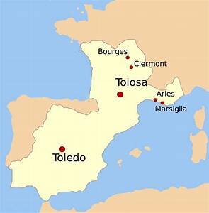 Reino visigodo con capital en Tolosa