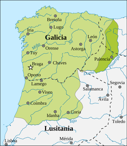 Leovigildo pone fin al reino suevo de Galicia