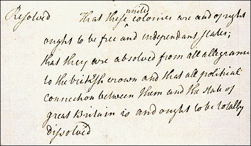 Resolution of independence