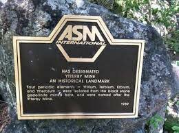 Descubrimiento del erbio y terbio.