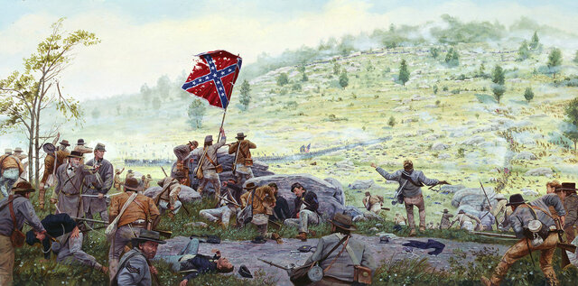 The attack of little round top