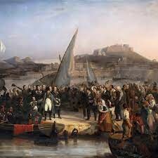 Napoleon is exiled to Elba