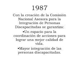 SE CREA LA COMISIÓN NACIONAL P/ LA INTEGRACIÓN DE PERSONAS CON DISCAPACIDAD