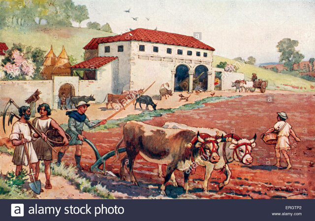 La base de la población  Romana