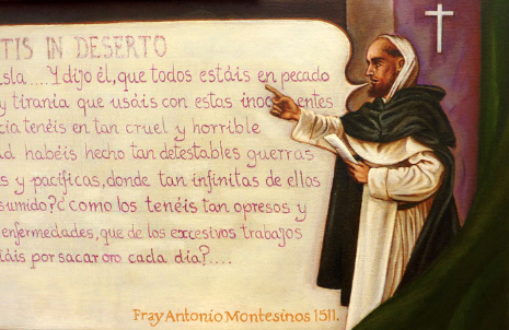 Sermón del fraile dominico Antón de Montesinos en defensa de los indios