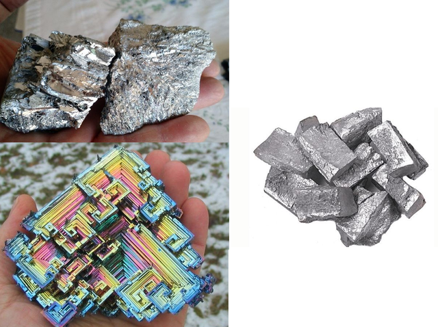 Son Agregado como elemento el Antimonio, Bismuto y Cinc.