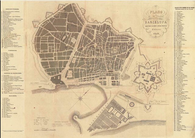 Plànol de Barcelona