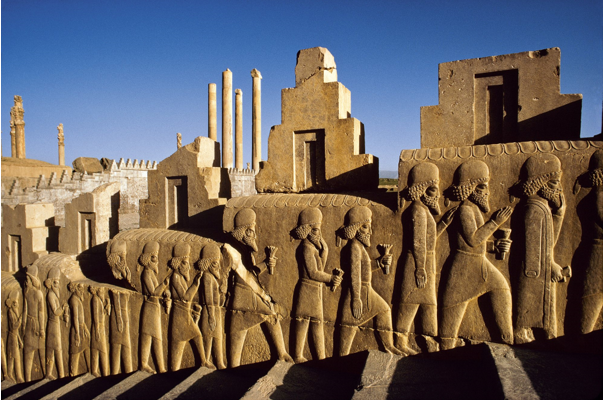 The settlement of the Persian Empire.