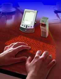 Teclado por luz infraroja