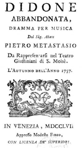 Pietro Metastasio scrive il suo primo melodramma