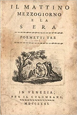 Giuseppe Parini dà alle spalle Il mattino