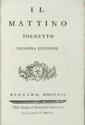GIUSEPPE PARINI DÀ ALLE STAMPE "IL MATTINO"