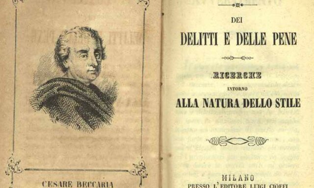1764 Cesare Beccaria pubblica Dei delitti e delle pene
