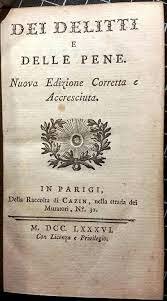 Cesare Beccaria pubblica Dei delitti e delle pene