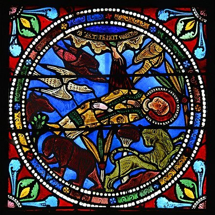 Romaani vitraaž Le Mansi Saint-Etienne'i kirikus