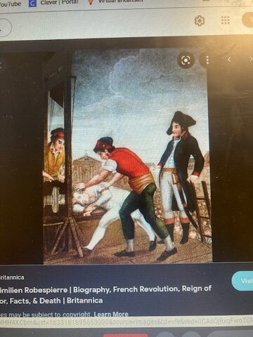Maximilian  Robespierre's execution