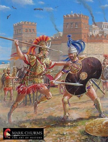 The Trojan Hector begins to Destroy the Greeks