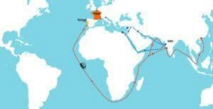 Christophe Colomb atteint l’Amérique en cherchant un passage entre l’Europe et l’Asie