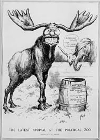 Most successful third party, Bull Moose Party, runs a candidate for President