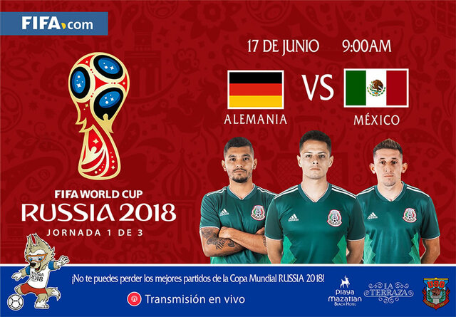 Vi el partido de "México vs Alemania" en el mundial