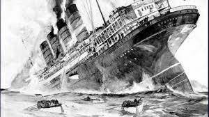 Lusitania sunk