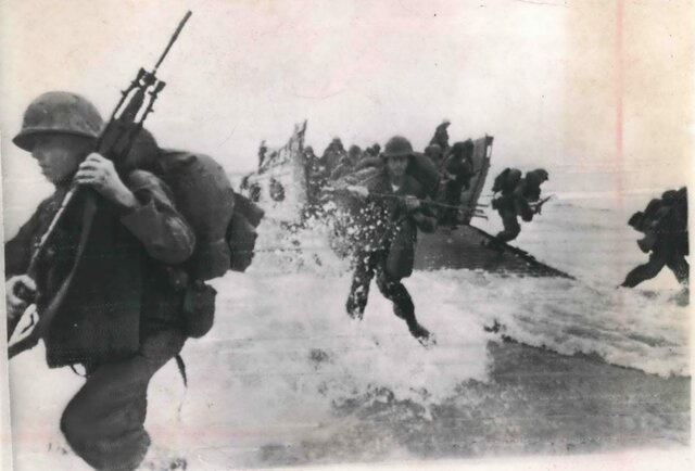 The infantry show up