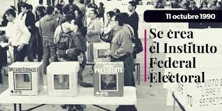 Se crea el Instituto Federal Electoral y el tribunal electoral.