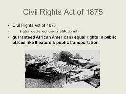 Civil Rights Act of 1875
