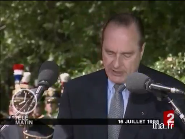 Reconnaissance de la responsabilité de l'Etat français dans la déportation des Juifs.