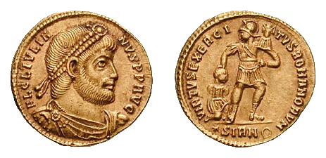 Diocletianus császár solidus pénze