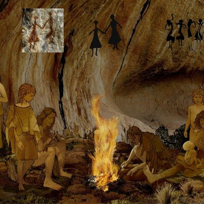 Timeline: Pintura en la época prehistórica