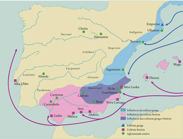 COLONIZACIONES FENICIAS EN LA P. IBÉRICA