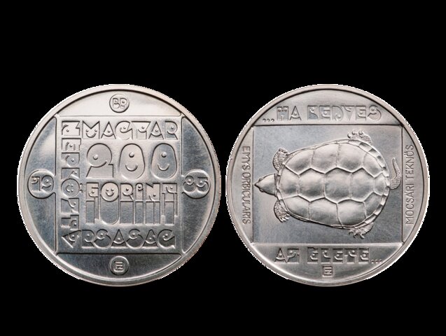 Teknősbékát ábrázoló ezüstérmék kerültek forgalomba