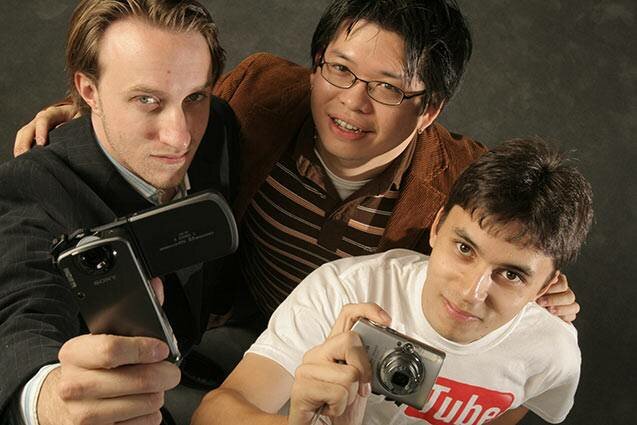 CHAD HURLEY, STEVEN CHEN Y JAWED KARIM