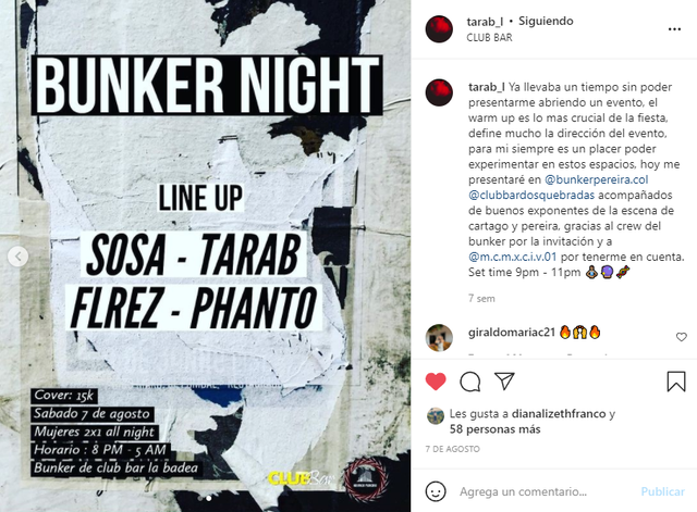 Warm Up- Bunker Night