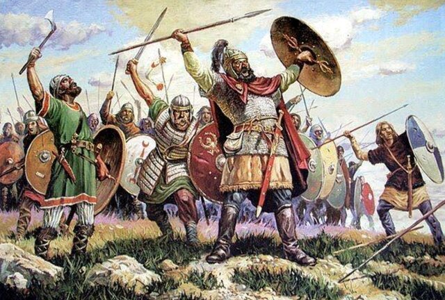 Los visigodos derrotan a los Suevos