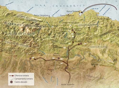 Finalizan las guerras cántabras y la conquista romana de Hispania