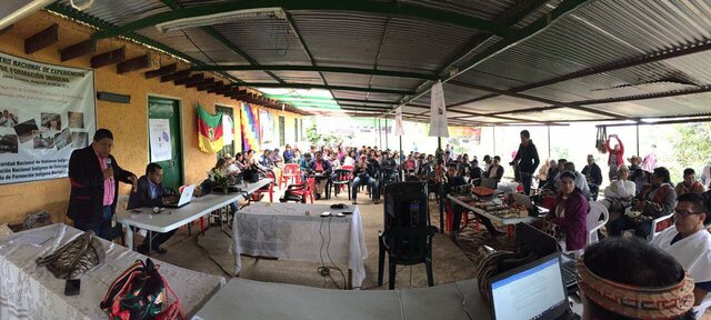 Asamblea Indígena  en Bogotá