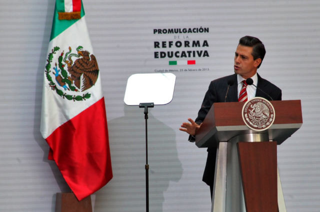 El presidente Enrique Peña Nieto presentó la iniciativa de reforma en materia de educación.