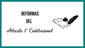 Reforma del artículo 3º