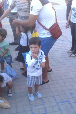 Mi primer día de colegio.